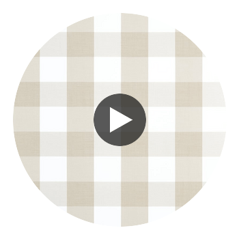 Buffalo Check Beige | Thibaut Wallcoverings Circular Swatch | Thibaut