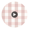 Buffalo Check Blush | Thibaut Wallcoverings Circular Swatch | Thibaut