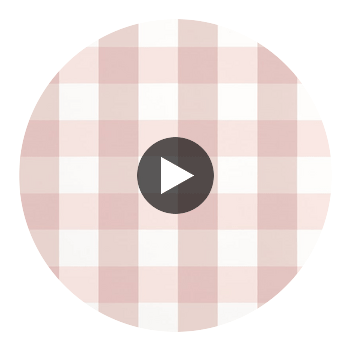Buffalo Check Blush | Thibaut Wallcoverings Circular Swatch | Thibaut
