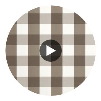 Buffalo Check Brown | Thibaut Wallcoverings Circular Swatch | Thibaut