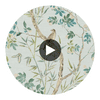 Claire Spa Blue | Thibaut Wallcoverings Circular Swatch | Thibaut