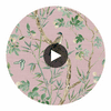 Claire Lavender | Thibaut Wallcoverings Circular Swatch | Thibaut