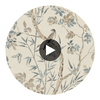Claire Neutral | Thibaut Wallcoverings Circular Swatch | Thibaut