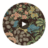 Meadow Brown | Thibaut Wallcoverings Circular Swatch | Thibaut