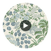 Meadow Lavender and Blue | Thibaut Wallcoverings Circular Swatch | Thibaut