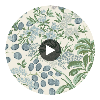Meadow Lavender and Blue | Thibaut Wallcoverings Circular Swatch | Thibaut