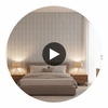 Ensbury Fern Soft Blue Wallpaper | Thibaut Circular Swatch | Thibaut
