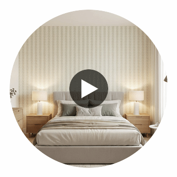 Ensbury Fern Green Wallpaper | Thibaut Circular Swatch | Thibaut