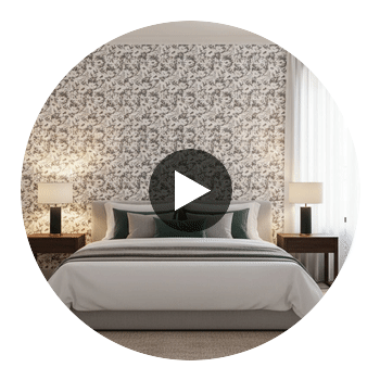 Newlands Toile Black | Thibaut Wallcoverings Circular Swatch | Thibaut