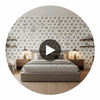 Woodland Green, Blush Wallpaper | Thibaut Circular Swatch | Thibaut