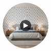 Woodland Blue Wallpaper | Thibaut Circular Swatch | Thibaut