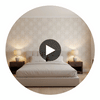 Balmuccia Damask Beige Wallpaper | Thibaut Circular Swatch | Thibaut