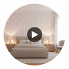 Balmuccia Damask Blush Wallpaper | Thibaut Circular Swatch | Thibaut