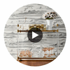 Cielo Clouds Black, White Wallpaper | Thibaut Circular Swatch | Thibaut