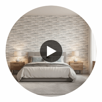 Cielo Clouds Slate Wallpaper | Thibaut Circular Swatch | Thibaut