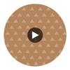 Ridge Ochre | Thibaut Wallcoverings Circular Swatch | Thibaut