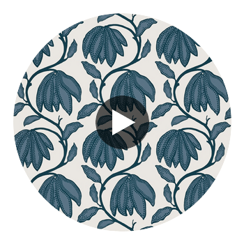Desert Flower Mineral | Thibaut Wallcoverings Circular Swatch | Thibaut