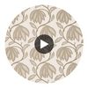 Desert Flower Birch | Thibaut Wallcoverings Circular Swatch | Thibaut