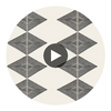 Reflection Basalt Black | Thibaut Wallcoverings Circular Swatch | Thibaut