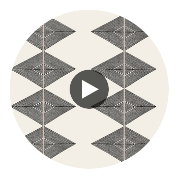 Reflection Basalt Black | Thibaut Wallcoverings Circular Swatch | Thibaut