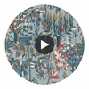 Alpine Spa Blue | Thibaut Wallcoverings Circular Swatch | Thibaut Wallpaper