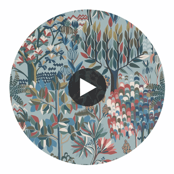 Alpine Spa Blue | Thibaut Wallcoverings Circular Swatch | Thibaut Wallpaper
