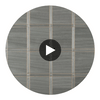 Wood Panel Charcoal and Metallic Gold | Thibaut Wallcoverings Circular Swatch | Thibaut