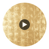 Metal Leaf Metallic Gold | Thibaut Wallcoverings Circular Swatch | Thibaut