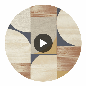 Saturn Metallic Copper and Black | Thibaut Wallcoverings Circular Swatch | Thibaut
