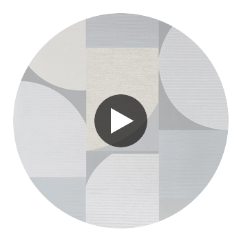 Saturn Neutral and Pearl | Thibaut Wallcoverings Circular Swatch | Thibaut