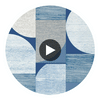 Saturn Blue | Thibaut Wallcoverings Circular Swatch | Thibaut
