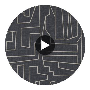 Matrix Thibaut MATRIX(T41033) - Off White on Black | Thibaut Wallcoverings Circular Swatch | Thibaut