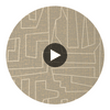 Matrix Thibaut MATRIX(T41034) - Metallic Gold and Grey | Thibaut Wallcoverings Circular Swatch | Thibaut