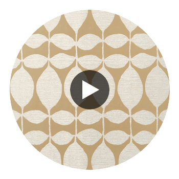 Lola Metallic Gold | Thibaut Wallcoverings Circular Swatch | Thibaut