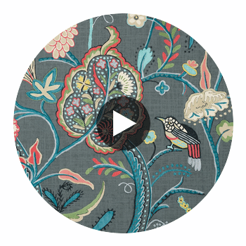 Windsor Grey | Thibaut Wallcoverings Circular Swatch | Thibaut