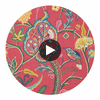 Windsor Pink | Thibaut Wallcoverings Circular Swatch | Thibaut
