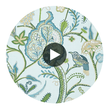 Windsor Spa Blue | Thibaut Wallcoverings Circular Swatch | Thibaut