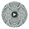 Chamomile Grey | Thibaut Wallcoverings Circular Swatch | Thibaut