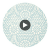 Chamomile Spa Blue | Thibaut Wallcoverings Circular Swatch | Thibaut