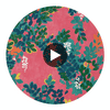 Central Park Pink | Thibaut Wallcoverings Circular Swatch | Thibaut