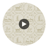 Dooley Beige | Thibaut Wallcoverings Circular Swatch | Thibaut