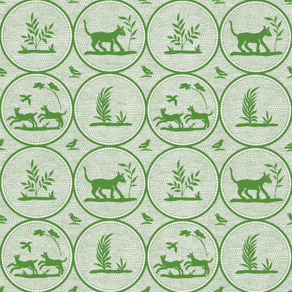 Dooley Green - Sage Wallcovering | Thibaut