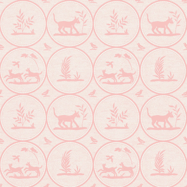Dooley Pink - Pink Wallcovering | Thibaut