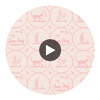 Dooley Pink | Thibaut Wallcoverings Circular Swatch | Thibaut