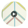 Ventura Pink and Green | Thibaut Wallcoverings Circular Swatch | Thibaut