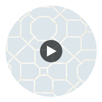 Arbor Spa Blue | Thibaut Wallcoverings Circular Swatch | Thibaut