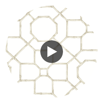 Arbor Flax | Thibaut Wallcoverings Circular Swatch | Thibaut