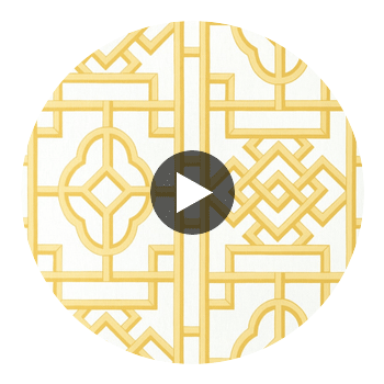 Gateway Yellow | Thibaut Wallcoverings Circular Swatch | Thibaut
