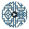 Gateway Navy | Thibaut Wallcoverings Circular Swatch | Thibaut