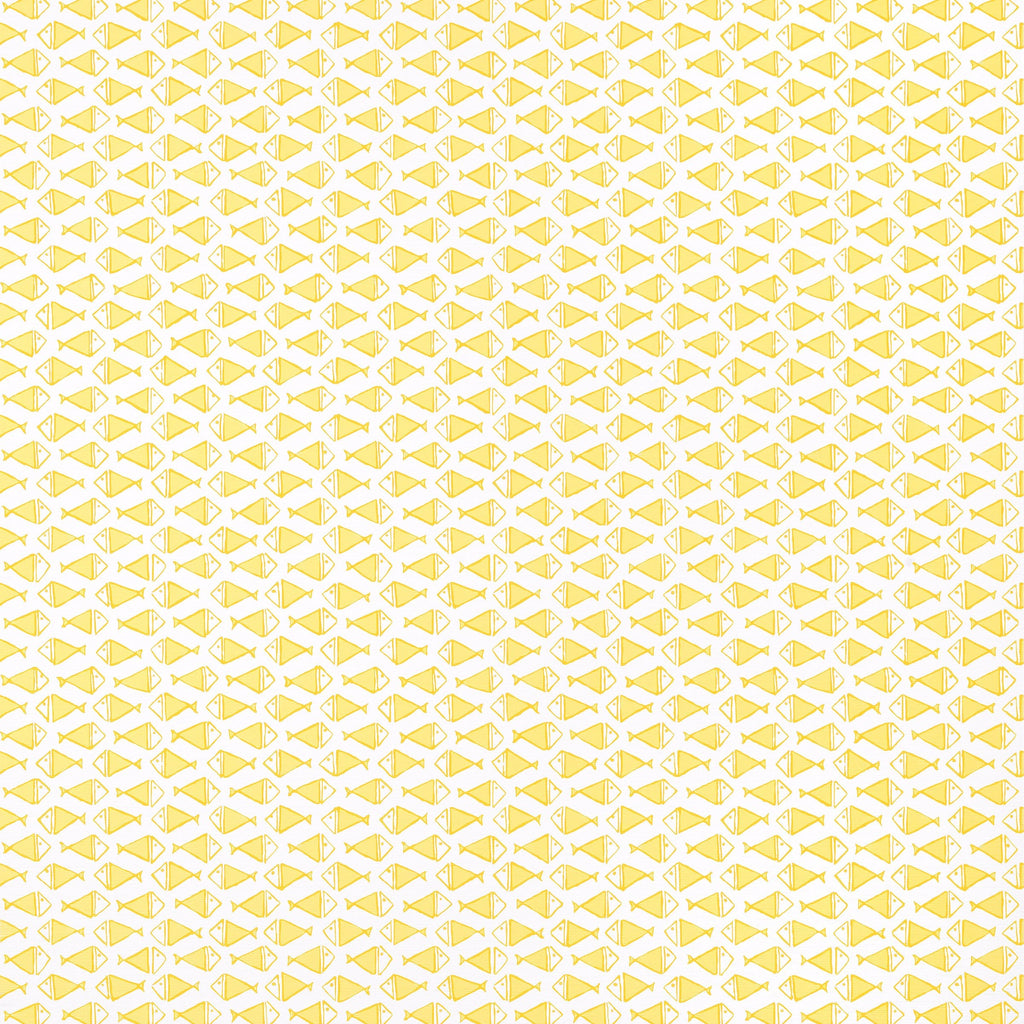 Pisces Yellow - Golden Yellow Wallcovering | Thibaut